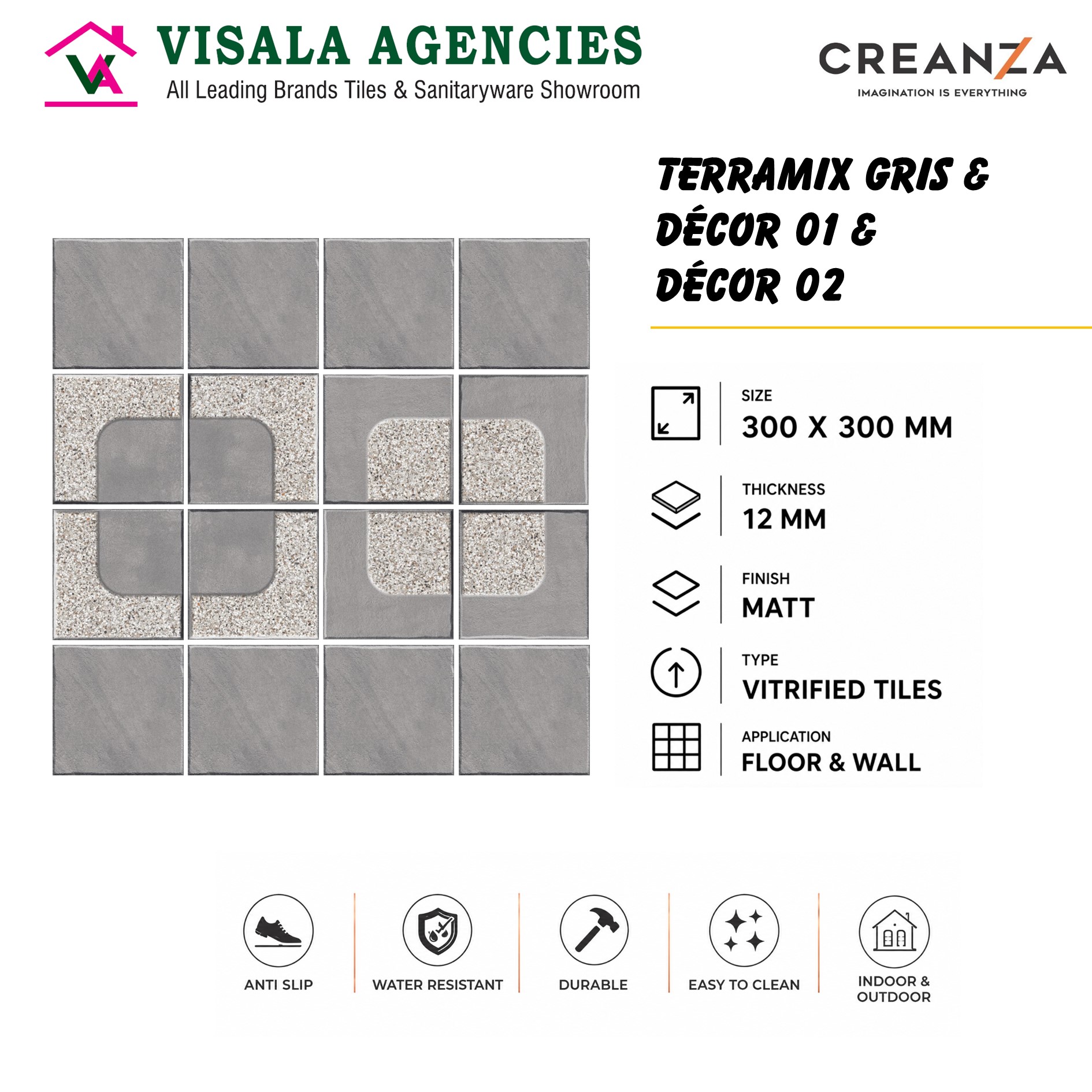 1/1 Terramix Gris, Decor 01 & 02
